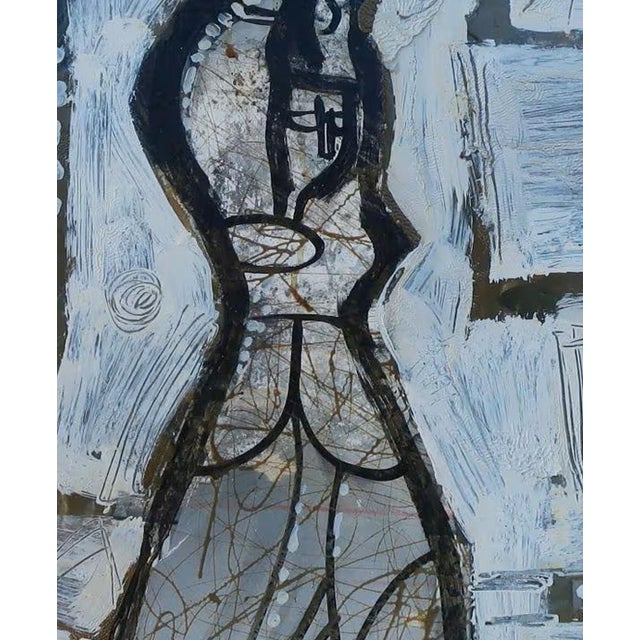 Avant-Garde Oil Painting, Ukrainian Soviet Art, Sologub n.n. 60-50 For Sale - Image 4 of 6