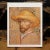 American 2008 After Van Gogh "Self-Portrait With Straw Hat", First Edition German Poster For Sale - Image 3 of 7