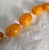 Plastic Antique Art Deco Graduated Amber Marbled Bead Necklace, 1930 For Sale - Image 7 of 18