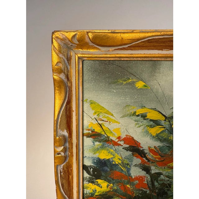Late 20th Century Traditional Floral Still Life Baroque Framed Original Oil Painting For Sale - Image 5 of 12