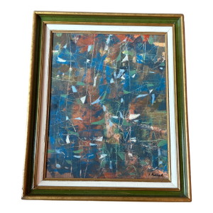 Contemporary Original Stephen Heigh Abstract Painting “Blustery Day”