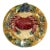Vintage Majolica Bernard Palissy Style Decorative Ceramic Crab Plate For Sale