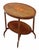 Brown Antique Oval Inlaid Satin Walnut Centre or Window Table, 1900s For Sale - Image 8 of 8