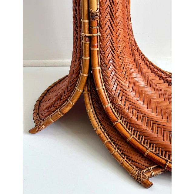 Brown Large Striking Japanese Bamboo Sculpture Honma Hideaki For Sale - Image 8 of 18