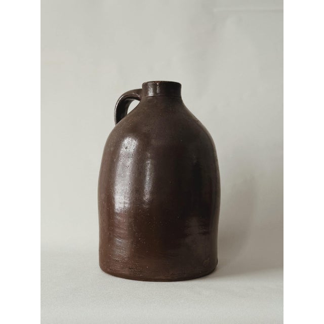 Vintage Stoneware Jug With Handle | American Appalachian, Circa 1940s–1960s For Sale - Image 4 of 4
