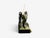 Green French Art Deco, Mantel Clock, Marble, Onyx, Gilt, France, 1930s For Sale - Image 8 of 10