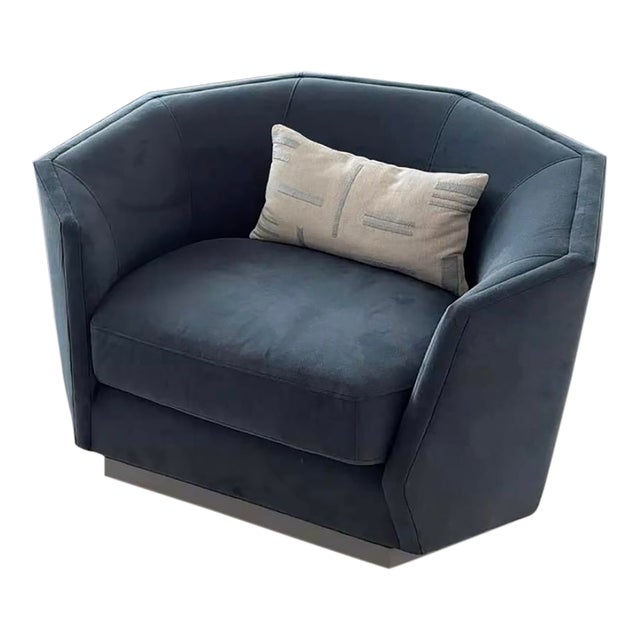 Caracole Expressions Swivel Chair & 1/2 London Fog For Sale