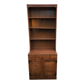 Mid-Century Ethan Allen Maple Bookcase Chest of Drawers For Sale