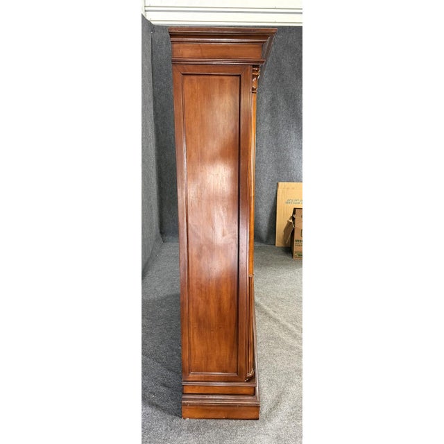 Late 20th Century Monumental 3-Door Library Bookcase With Columns For Sale In Raleigh - Image 6 of 16