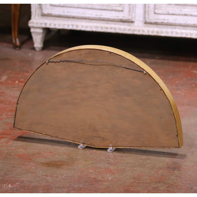 Wood 19th Century French Framed Hand-Painted Fan With Bone Guards For Sale - Image 7 of 7