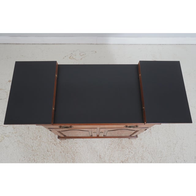 Wood Henkel Harris Cherry Flip Top Server Cabinet For Sale - Image 7 of 18