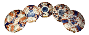 Antique Japanese Imari Plates, 1900, Set of 5