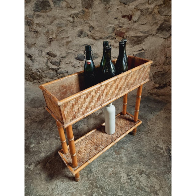 Vintage Bamboo Bottle Rack, France, 1970s For Sale - Image 6 of 13