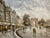 1960s Paris Champs Elysees Impressionist Cityscape Oil on Canvas Signed Fontaine For Sale - Image 12 of 14