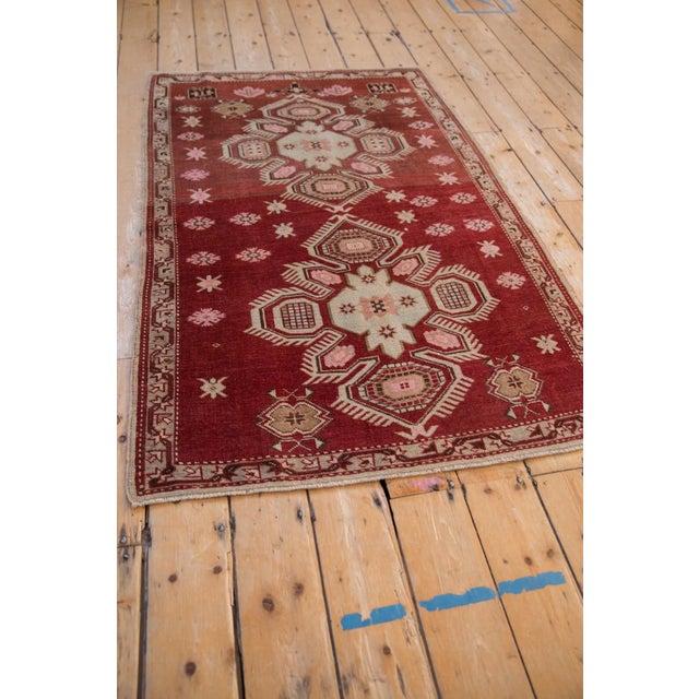 Old New House Vintage Distressed Caucasian Rug - 3'5" x 5'6" For Sale - Image 4 of 9