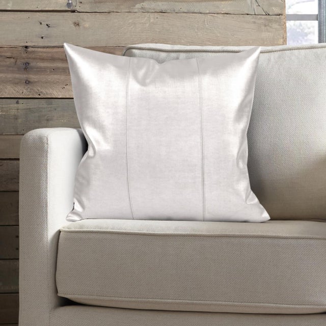 20 x 20 Pillow Luxe Mercury For Sale In Chicago - Image 6 of 8