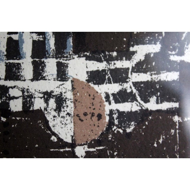 Johnny Friedlaender Haarlem 251/350 Signed Original Lithograph 1976 Framed For Sale - Image 10 of 10