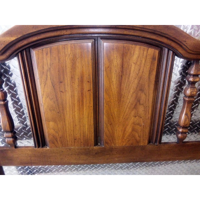 MidCentury Thomasville Vintage Style Headboard King Size Solid Wood