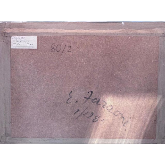 Enzo Faraoni, Still Life with Flowers, 1981, Oil on Plywood, Framed For Sale - Image 11 of 13