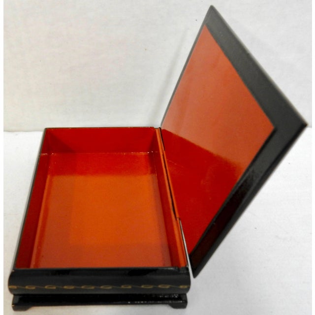 Wood Kremlin and Red Square in Moscow on Russian Lacquer Box For Sale - Image 7 of 9