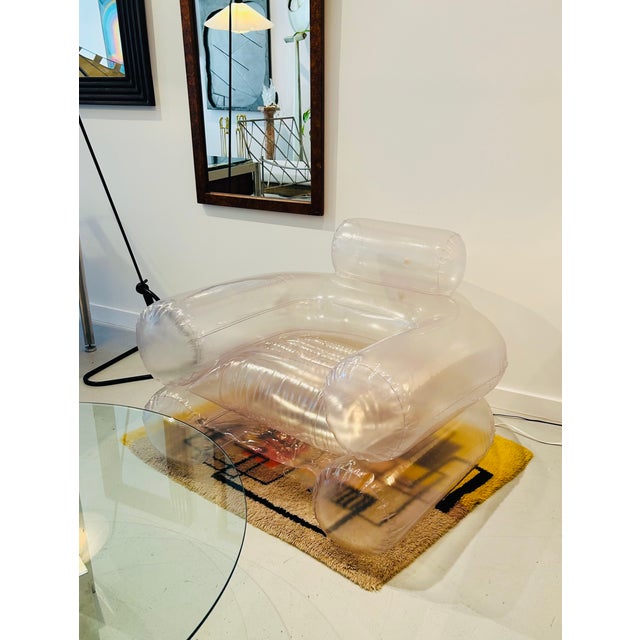 Transparent Late 20th Century Two "Blow" Chairs by De Pas, D'Urbino, & Lomazzi for Zanotta For Sale - Image 8 of 18