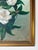 Textile 1970s Vintage Floral Still Life - White Blossoms Oil on Canvas Painting – Framed For Sale - Image 7 of 12