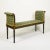 A Hepplewhite Style Black and Ochre Painted Upholstered Window Bench For Sale - Image 9 of 9