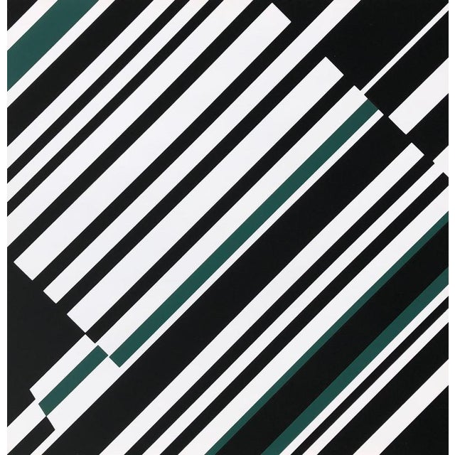 Grüne Akzente by Günter Fruhtrunk for Edition Panderma, Basel, 1966This serigraph, titled Grüne Akzente, is a work by...