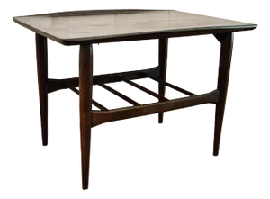 Vintage 1960s ‘Surfboard’ Mid-Century Danish Style Bassett ‘Artisan’ Line Walnut End, Side Table