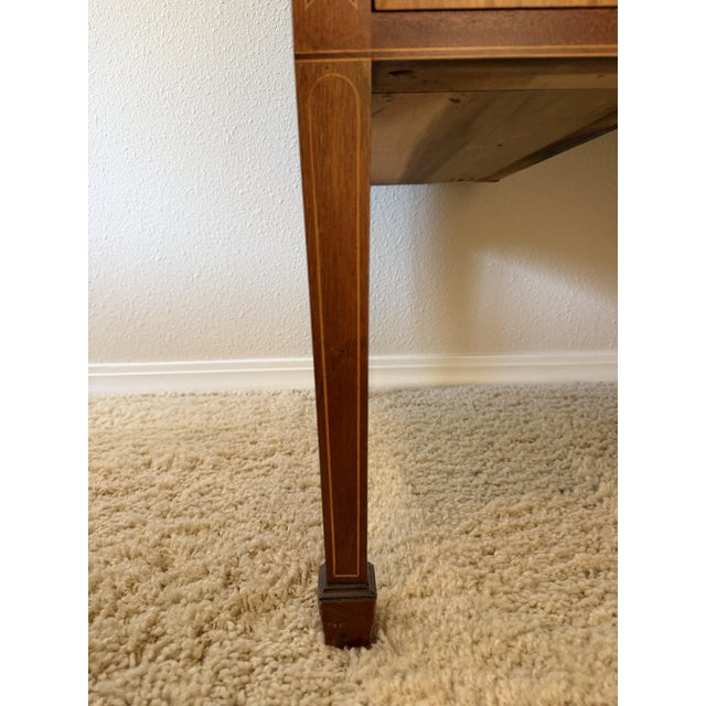 1990s Hickory Chair Mount Vernon Collection Mahogany Tambour Secretary Desk & Bookcase For Sale - Image 10 of 15