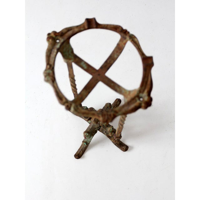 Antique Victorian Iron Plant Stand For Sale - Image 6 of 17