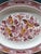 From Staffordshire England, this vintage ironstone transferware platter by Ridgeway is designed using hand engraving. The...