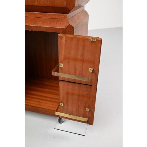 Teak Fliptop Bar Cart For Sale - Image 10 of 14