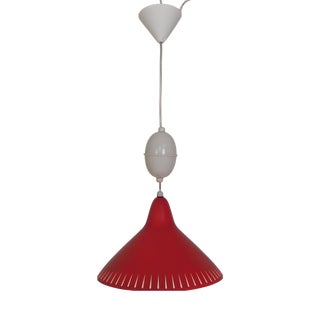 Pendant Lamp by H. Busquet for Hala, 1950s For Sale