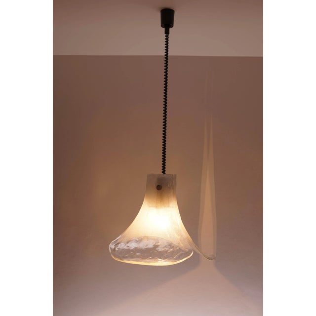 Mid-Century Modern Murano Glass Hanging Lamp from Kalmar For Sale - Image 3 of 11