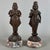 An extraordinary and rare pair of freestanding Asian sculptures depicting deities from the Hindu pantheon, attributed to...