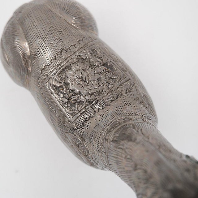 Antique Betel Box in Silver-Plated Metal, 1900s For Sale - Image 10 of 12