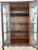 Antique Mahogany Wood Glass Curio Display Cabinet For Sale - Image 4 of 9