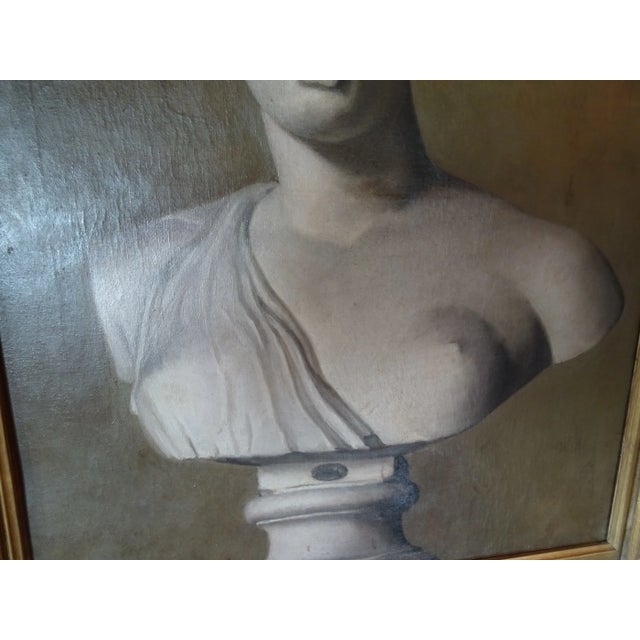 Mid 19th Century Neoclassical French Painting in Giltwood Frame For Sale - Image 10 of 13