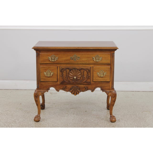 Age: Approx. 25 Years Old Details: Light Mahogany Finish Mahogany Ball -N- Claw Feet Fine Carved Details High Quality...