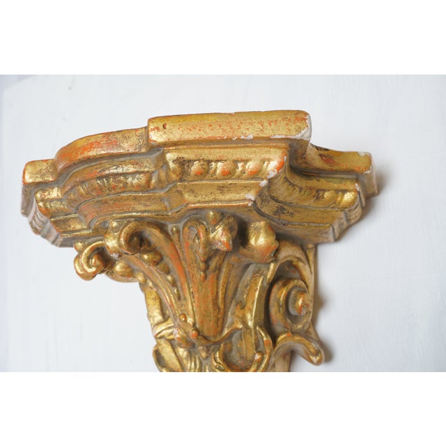Vintage Italian Rococo Gilt Wall Shelf For Sale In New York - Image 6 of 8