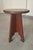 Brown Brutalist Folk Art in Stool in Oak For Sale - Image 8 of 14