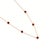 Contemporary Dainty Garnet Station Necklace | Gemstone Bezel Layering Chain Link Necklace | January Birthstone Neckalce For Sale - Image 3 of 3