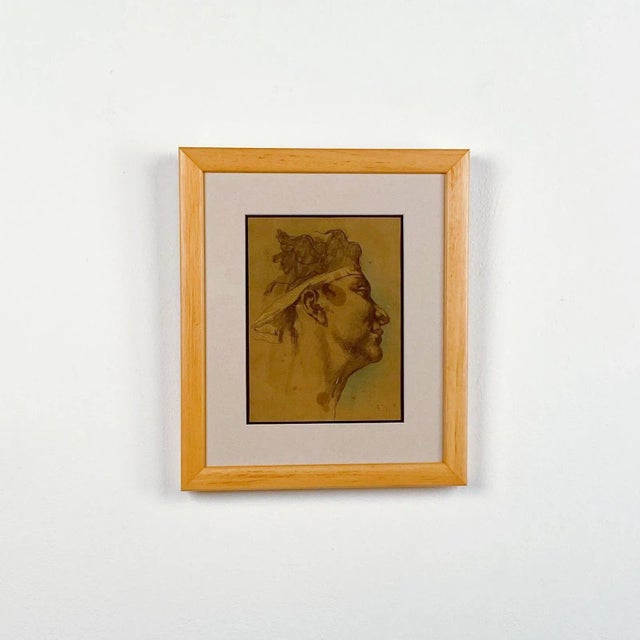 Beaux-Arts Pastel Sketch, Signed "Af 71", France For Sale In San Francisco - Image 6 of 6