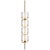 Liaison Statement Sconce in Antique-Burnished Brass with Clear Glass Designer: Kelly Wearstler Height: 84.25" Extension:...