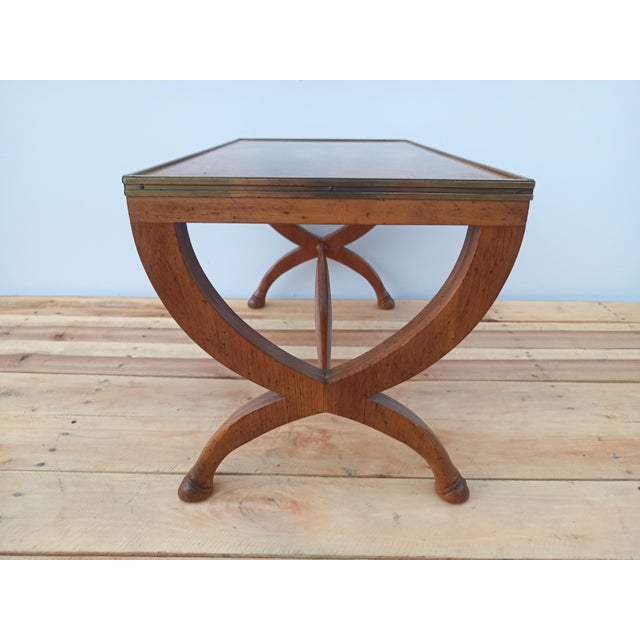 Brown 1970s Mid-Century Coffee Table With Goat Feet For Sale - Image 8 of 14