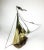 Vintage Brass Wood & Copper Artisan Sailboat Sculpture For Sale - Image 9 of 13