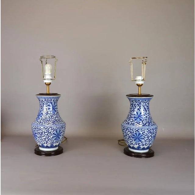 Mid-Century Ceramic Oriental Lamps, Set of 2 For Sale - Image 9 of 11