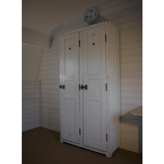 White Wooden Cabinet, 1950s For Sale - Image 9 of 16