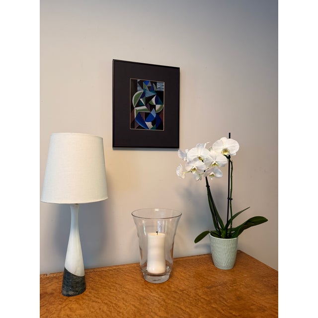 1990s Michael Guinn Framed Abstract Painting For Sale - Image 5 of 7